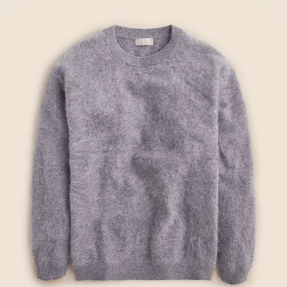 J.Crew Brushed cashmere relaxed crewneck sweater